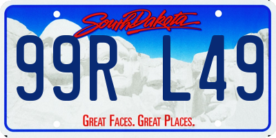 SD license plate 99RL49