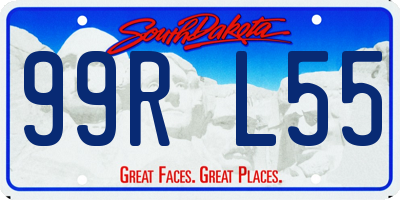 SD license plate 99RL55