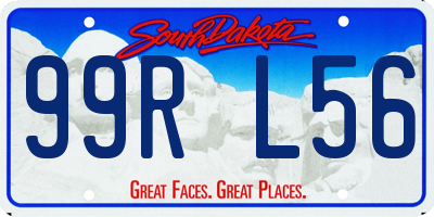 SD license plate 99RL56