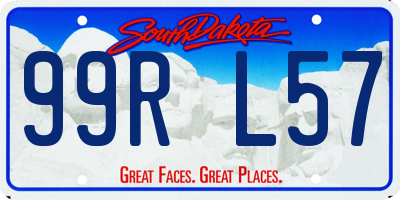 SD license plate 99RL57