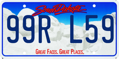 SD license plate 99RL59