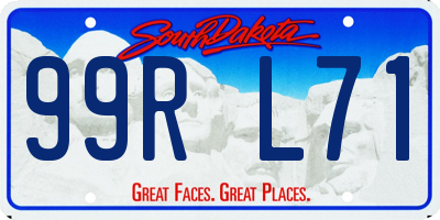 SD license plate 99RL71