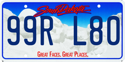 SD license plate 99RL80