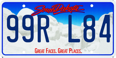 SD license plate 99RL84