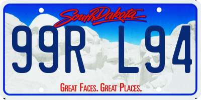 SD license plate 99RL94