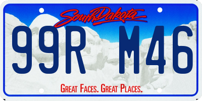 SD license plate 99RM46