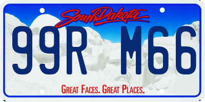 SD license plate 99RM66