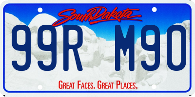 SD license plate 99RM90