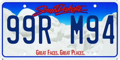 SD license plate 99RM94