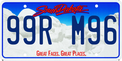 SD license plate 99RM96