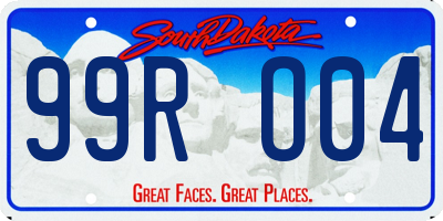 SD license plate 99RO04