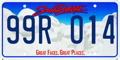 SD license plate 99RO14