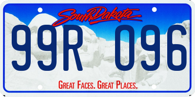 SD license plate 99RO96