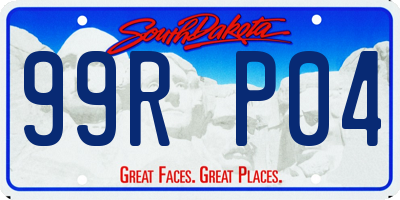 SD license plate 99RP04