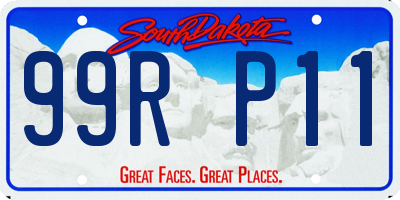 SD license plate 99RP11