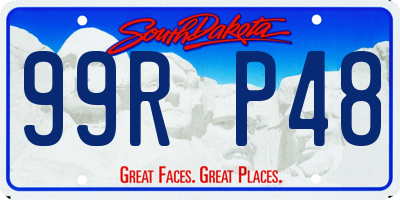 SD license plate 99RP48
