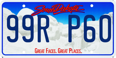 SD license plate 99RP60