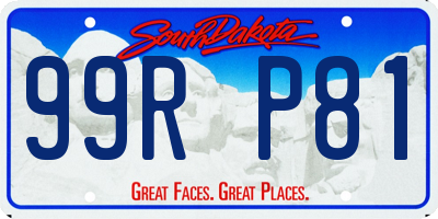 SD license plate 99RP81
