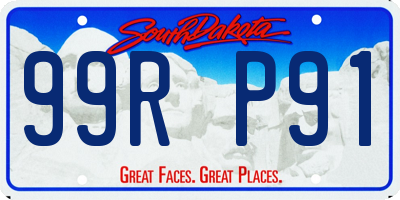SD license plate 99RP91