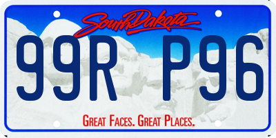SD license plate 99RP96