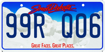 SD license plate 99RQ06