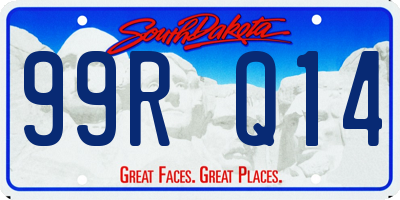 SD license plate 99RQ14