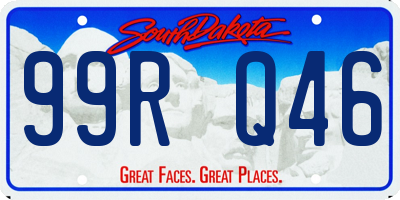 SD license plate 99RQ46