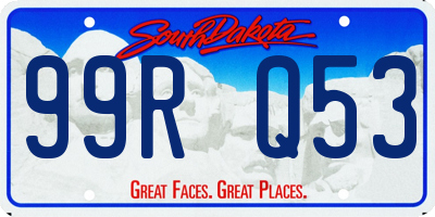SD license plate 99RQ53