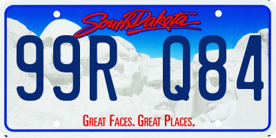 SD license plate 99RQ84