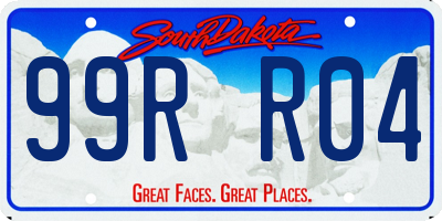 SD license plate 99RR04