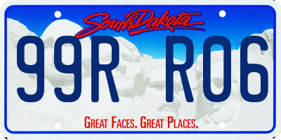 SD license plate 99RR06