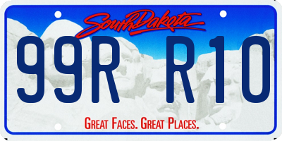 SD license plate 99RR10