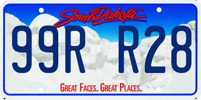 SD license plate 99RR28