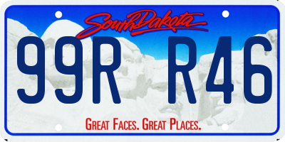 SD license plate 99RR46