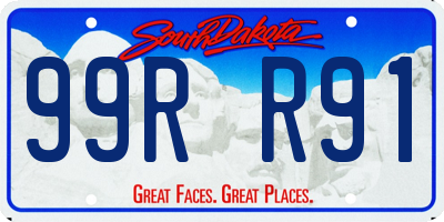 SD license plate 99RR91