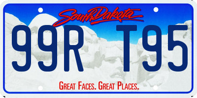 SD license plate 99RT95