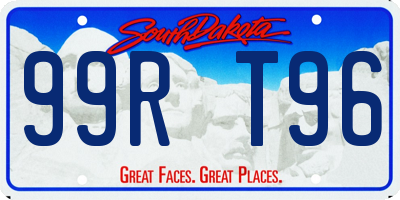 SD license plate 99RT96