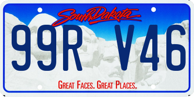 SD license plate 99RV46