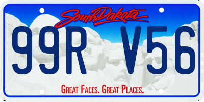 SD license plate 99RV56