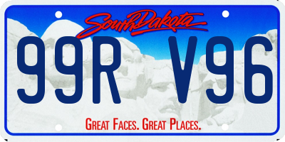 SD license plate 99RV96