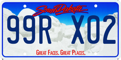 SD license plate 99RX02