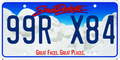 SD license plate 99RX84