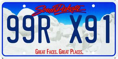 SD license plate 99RX91