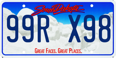 SD license plate 99RX98