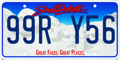 SD license plate 99RY56
