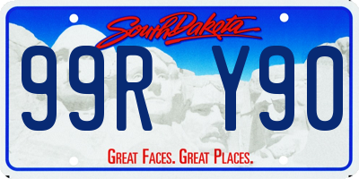 SD license plate 99RY90