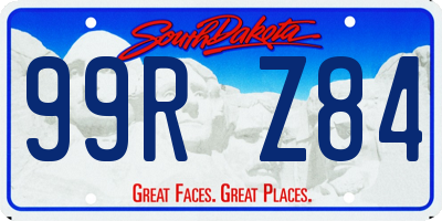 SD license plate 99RZ84