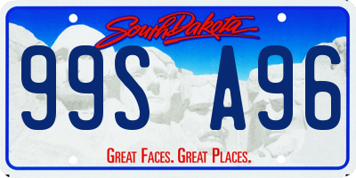 SD license plate 99SA96