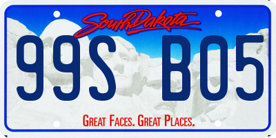 SD license plate 99SB05