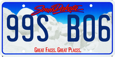 SD license plate 99SB06